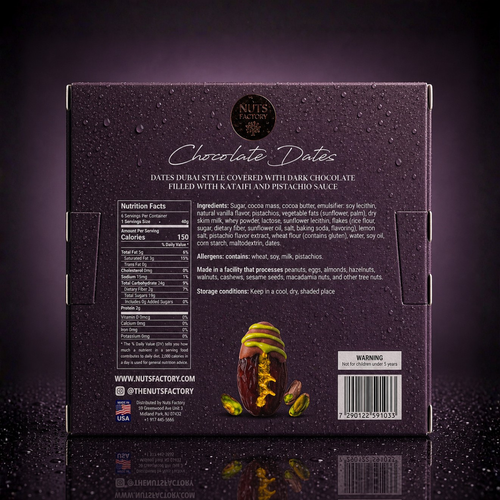 Chocolate Dates - Dark Chocolate Pistachio Dates