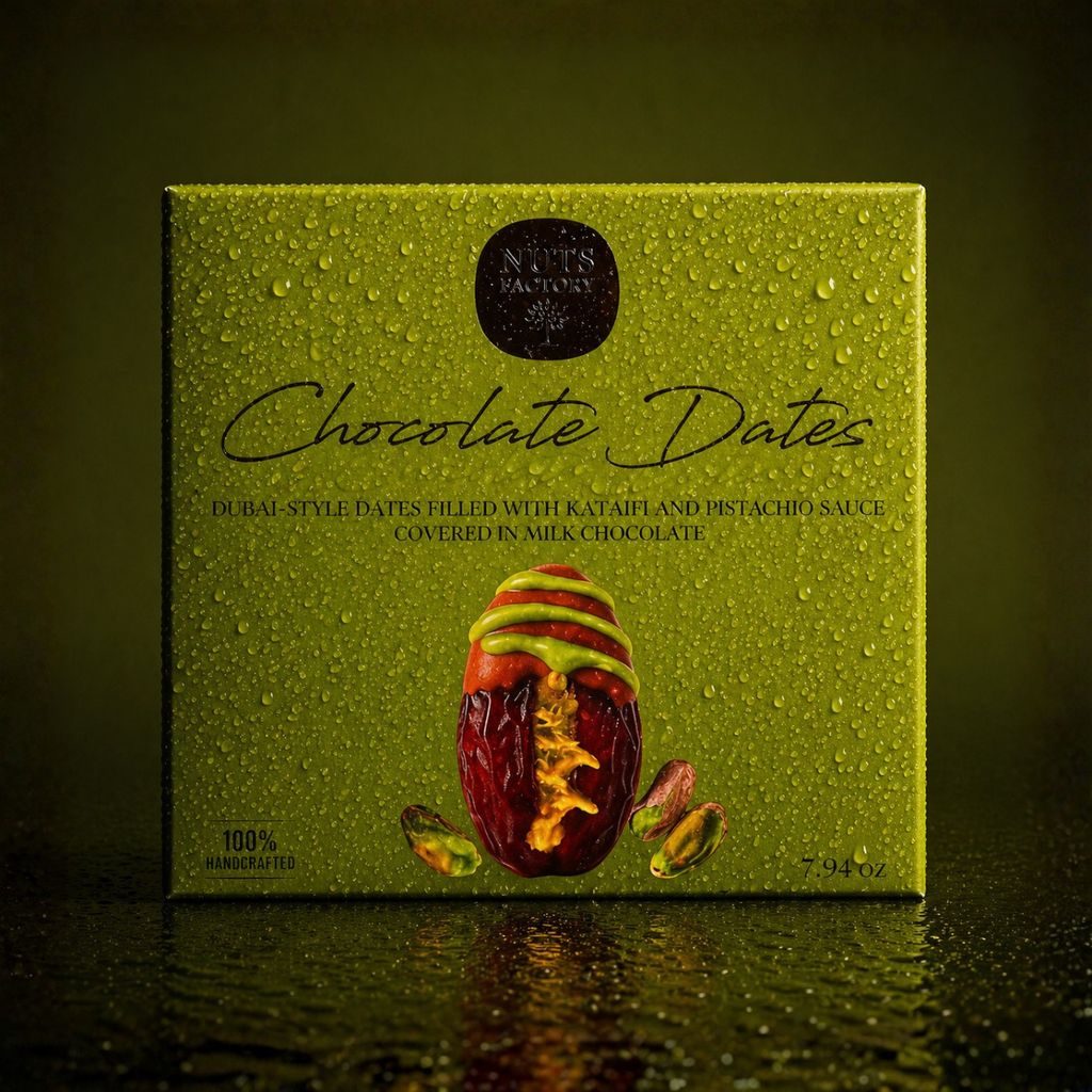 Chocolate Dates - Milk Chocolate Pistachio Dubai Dates
