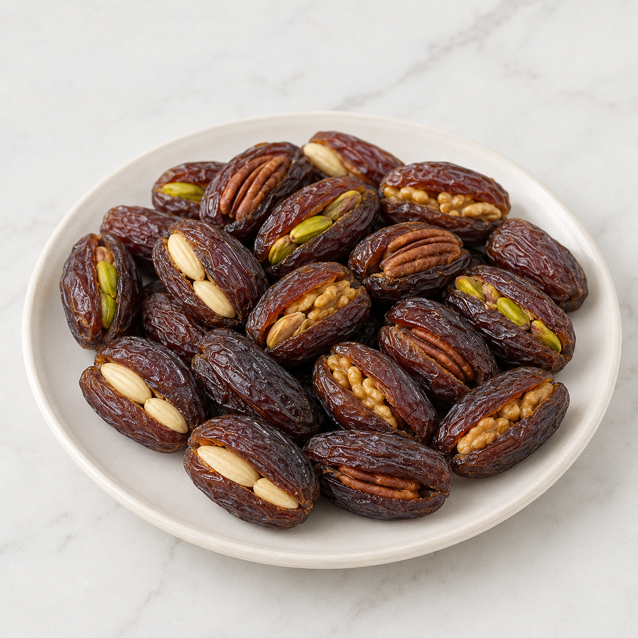 Assorted Nut-Stuffed Dates – 4 Pack