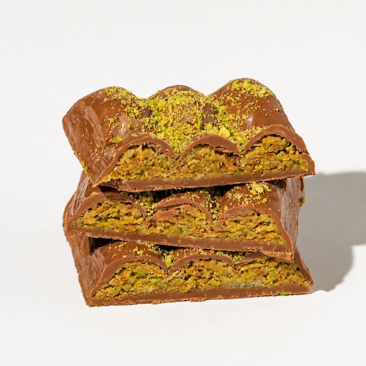 Dubai Chocolate Baklava Edition – 2 Large Bars - The Nuts Factory Gift Boxes
