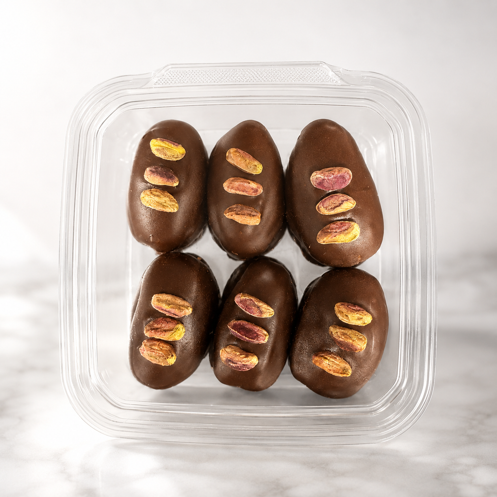 Chocolate Dates - Dark Chocolate Pistachio Dates