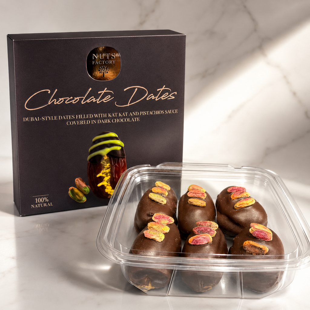 Chocolate Dates - Dark Chocolate Pistachio Dates
