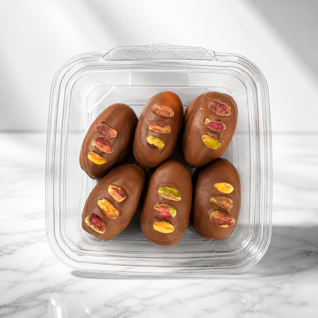 Chocolate Dates - Milk Chocolate Pistachio Dubai Dates