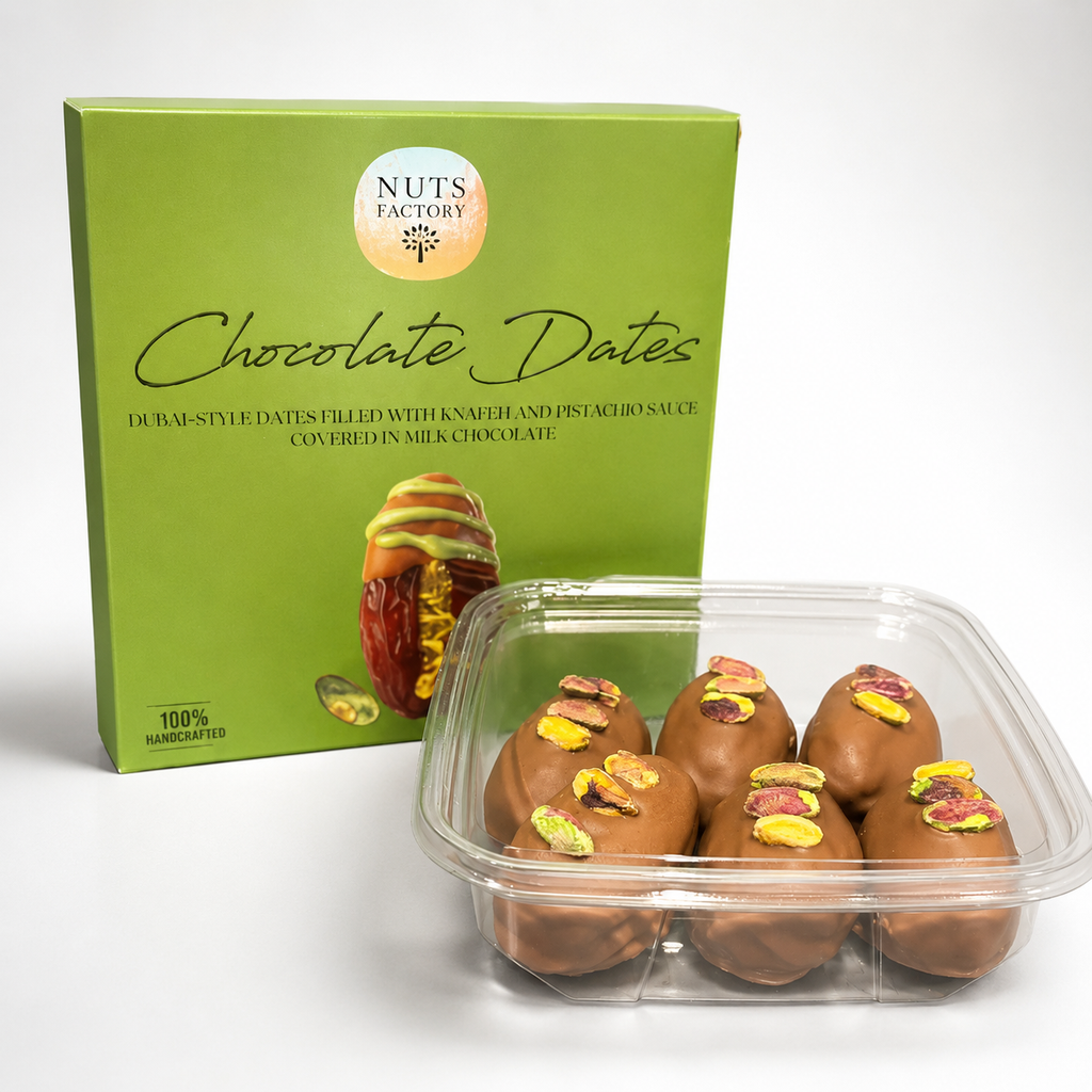 Chocolate Dates - Milk Chocolate Pistachio Dubai Dates