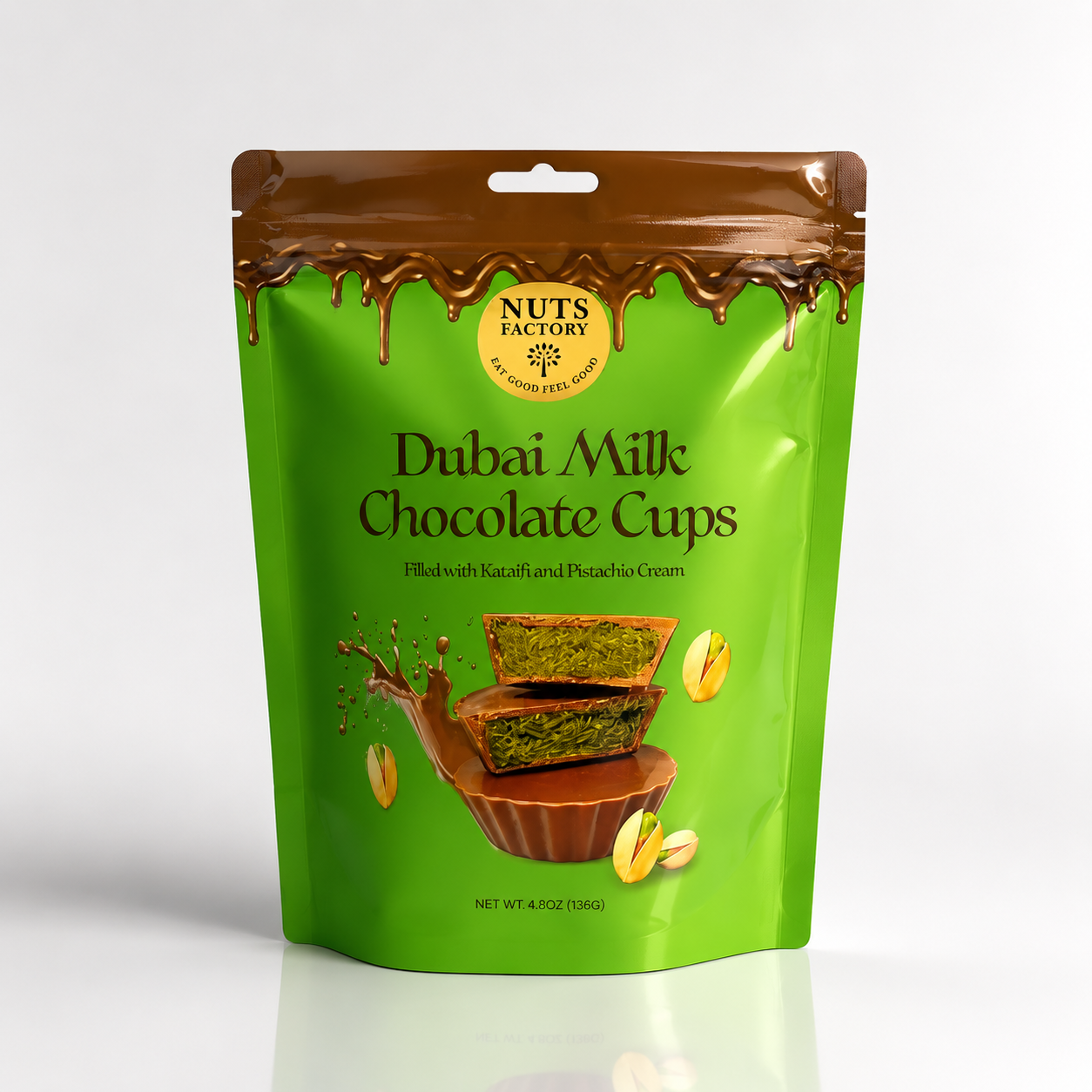 Dubai Pistachio Milk Chocolate Cups