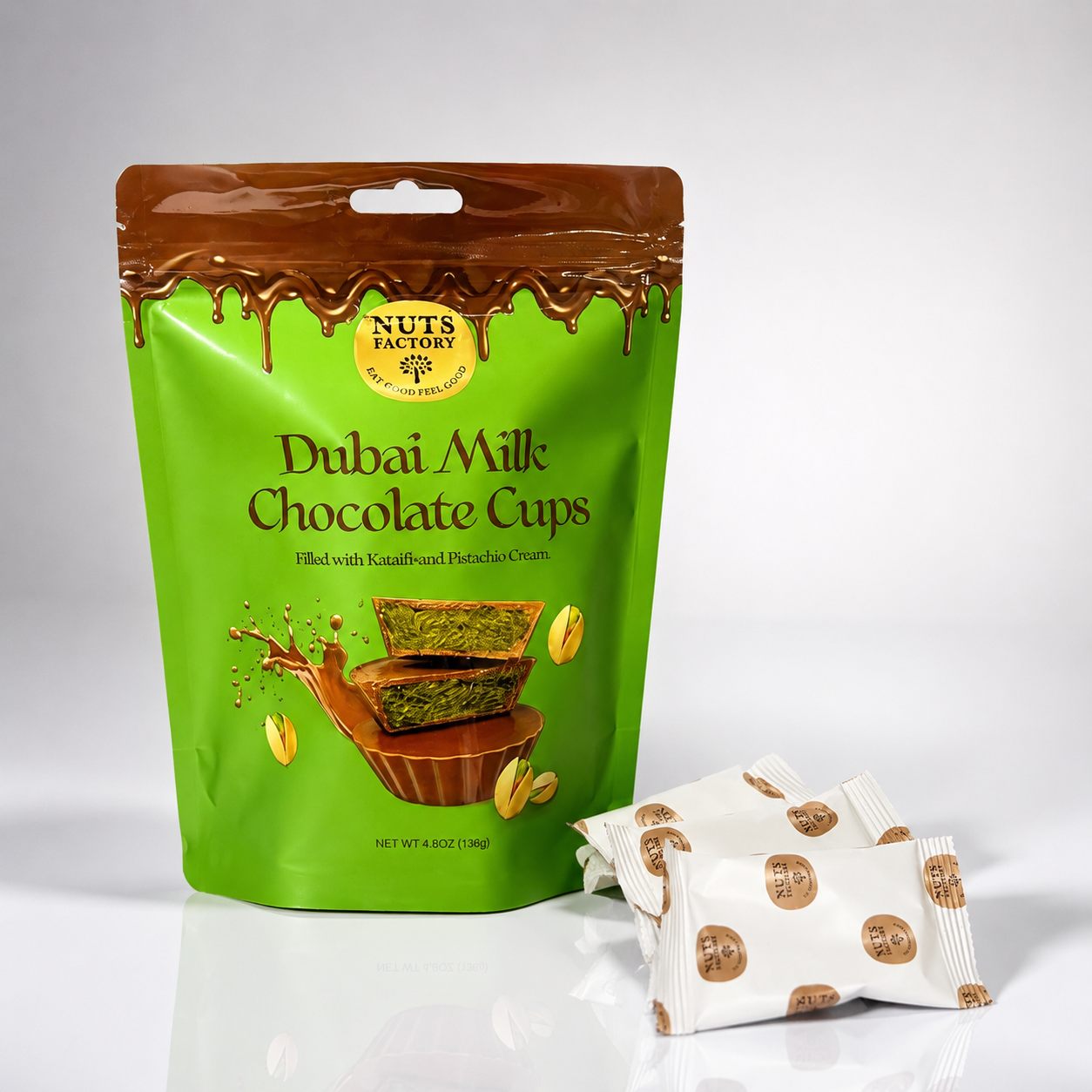 Dubai Pistachio Milk Chocolate Cups
