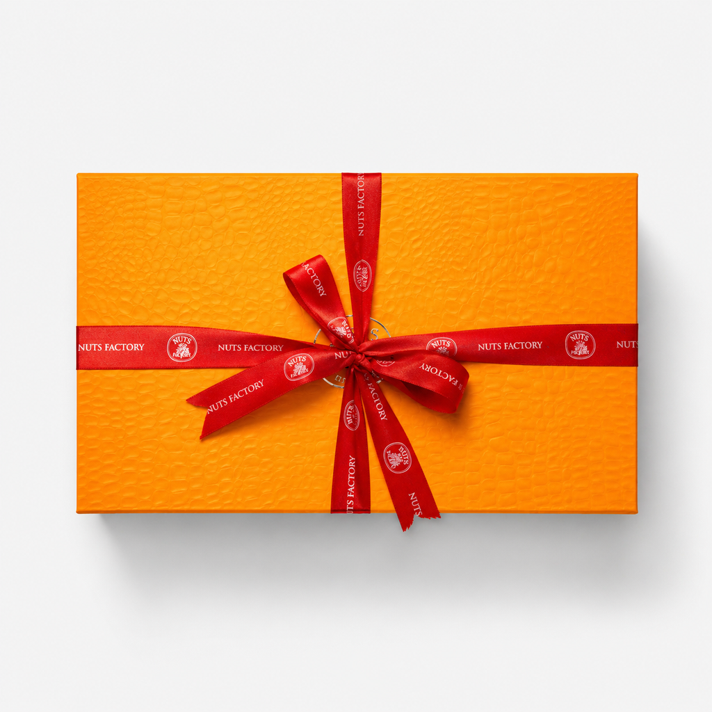 Luxury Candied & Flavored Nuts Collection Box - 8 Selections Orange Edition