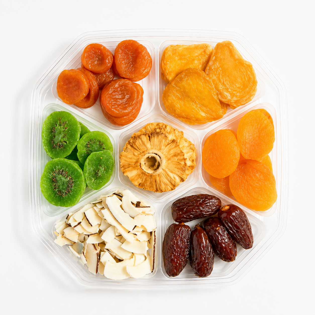 Premium Dried Fruits Gift Box - 7-Section Variety Platter