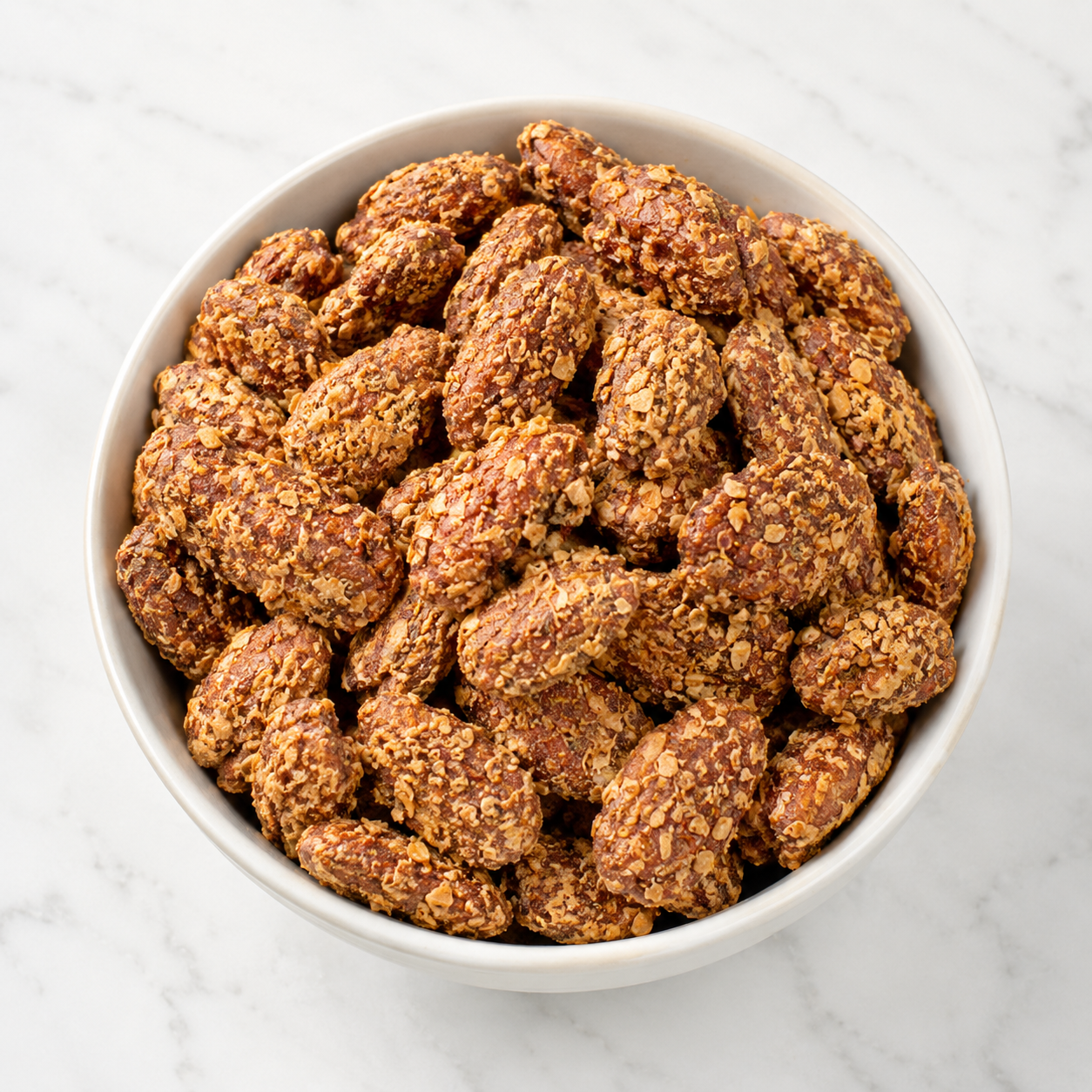 Coconut Chips Covered Pecans