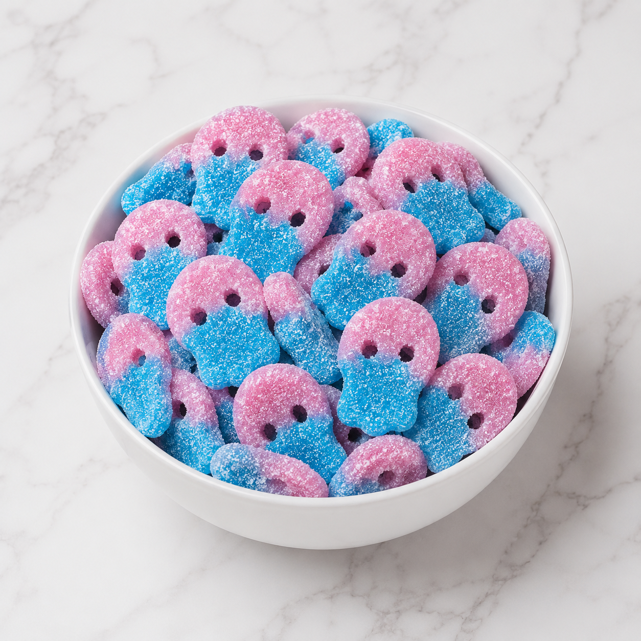 Sour Fizzy Veggie Skulls