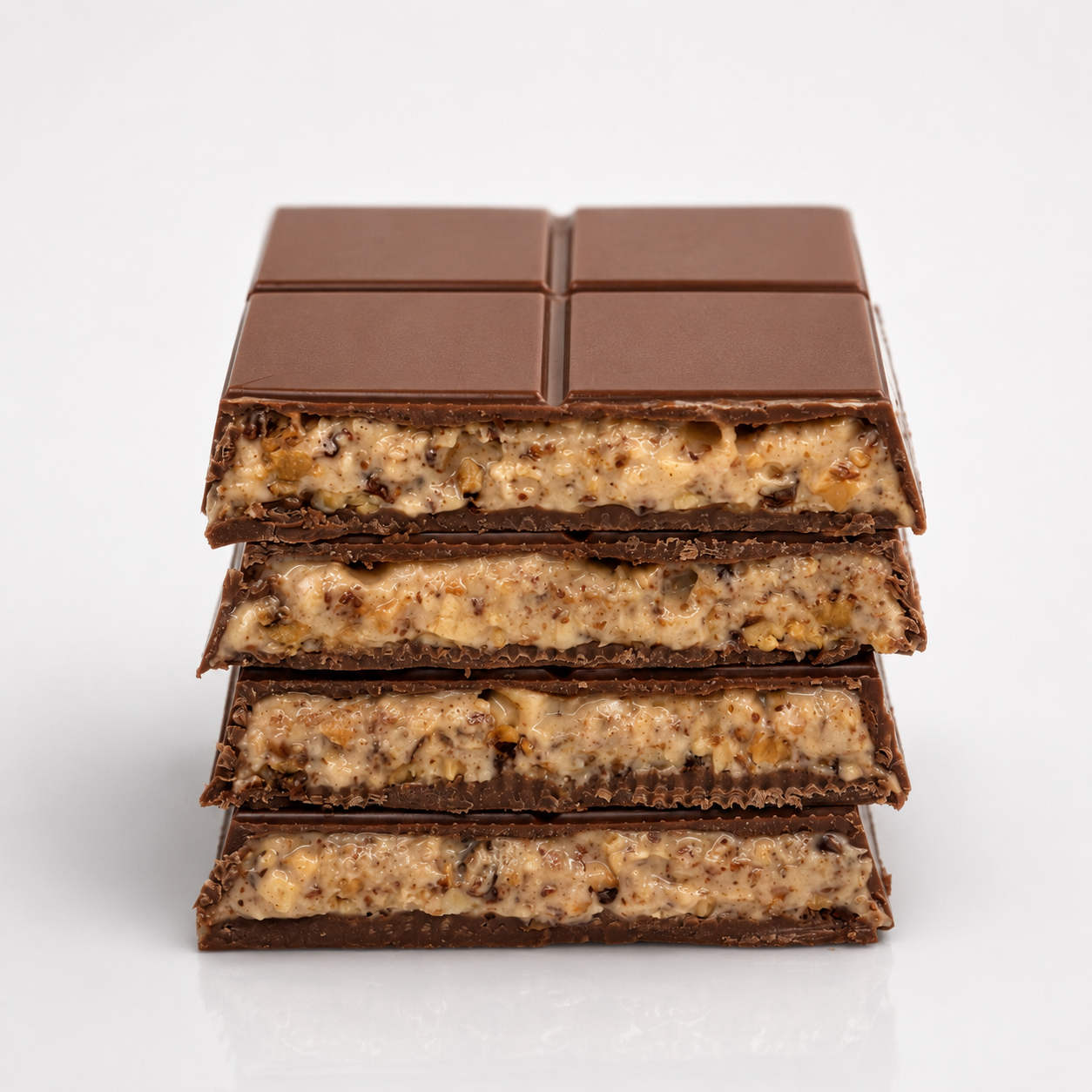 Dubai Milk & White Chocolate with Caramelized Pecans & Almonds